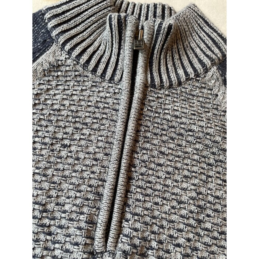 J. Hall M Cotton Waffle Knit Half-Zip Grampacore Sweater Y2K Medium - Picture 4 of 10